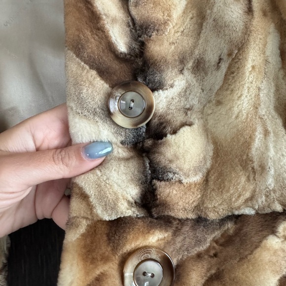 Dana Buchman Tan Faux Fur Jacket - Picture 4 of 7